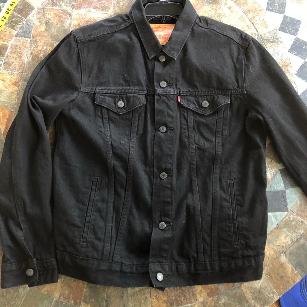 Levis black denim jacket